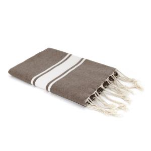 Fouta coton taupe clair 100x200