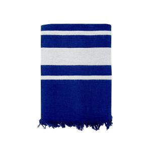 Fouta doublée éponge  Caraibes" Marine  90x170"