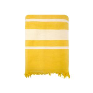 Fouta doublée éponge  Caraibes" Tournesol  90x170"