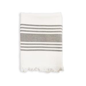 Fouta doublée éponge Grise Karabuk" 90x160cm"