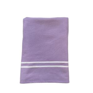 Fouta doublée éponge Waffle" Orchid 90x170"