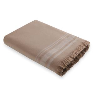 Fouta éponge coton sable / grège 100x180