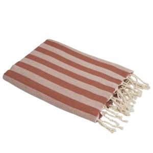 Fouta jacquard coton tomette 100x200