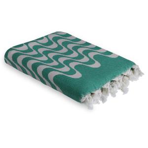 Fouta jacquard coton vert brésil 100x200