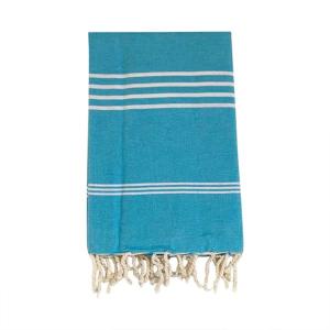 Fouta traditionnelle Kolora" Azur 100x200cm"