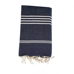 Fouta traditionnelle Kolora" Navy 100x200cm"