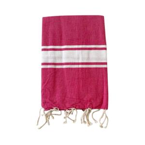 Fouta traditionnelle Kozo" 100x200cm Fuchsia"