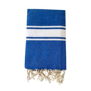 Fouta traditionnelle Kozo"  100x200cm royal"