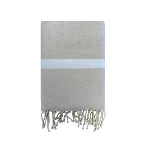 Fouta traditionnelle Melissa"  200x200cm beige"