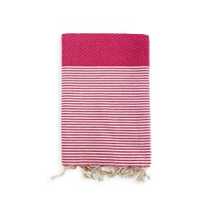 Fouta traditionnelle Mikanda" Fuchsia 200x200"