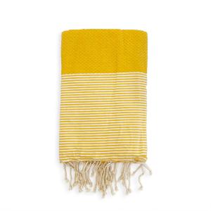 Fouta traditionnelle Mikanda" Tournesol 100x200"