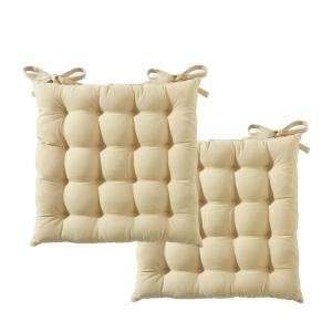 Galette 40x40 beige en coton