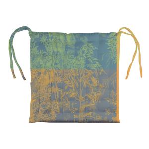 Galette de chaise enduit imperméable  multicolore 38X38