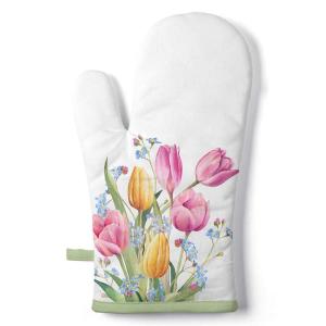 Gant de cuisine bouquet de tulipes