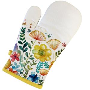Gant de cuisine en coton printemps vibrant