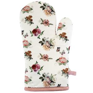 Gant de cuisine fleurs oiseaux et papillons