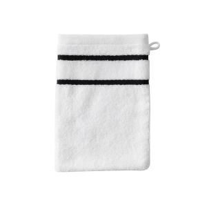 Gant de toilette coton bouclette jacquard velours blanc 15…