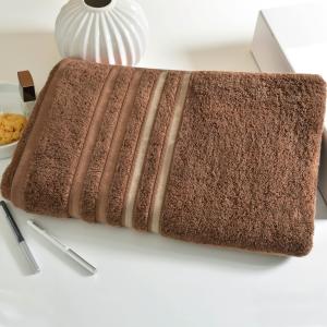 Gant de toilette en acrylique beige chataigne 15x21
