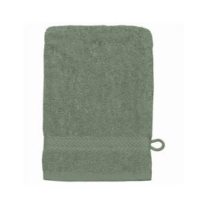 Gant de toilette uni en coton beige 16x22