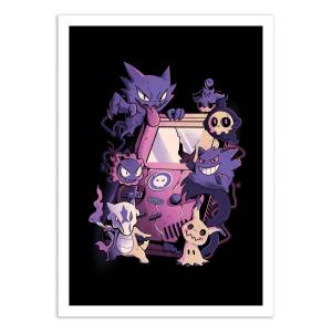 GHOST GAME - EDUELY - Affiche d'art 50 x 70 cm