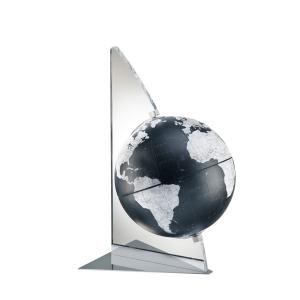 Globe de bureau noir en acrylique 24x24xh41cm