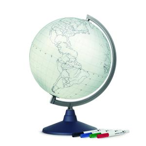 Globe terrestre 30 cm  cartographie muette