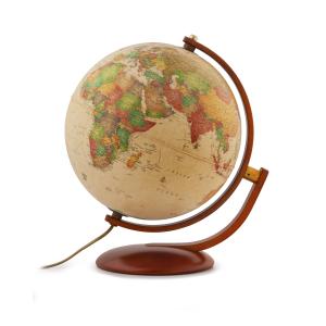 Globe terrestre  30 cm  style antique  lumineux textes en f…