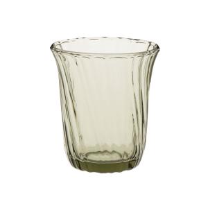 Gobelet corolle en verre vert