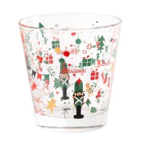 Gobelet en verre motif casse-noisette multicolore 0,25L