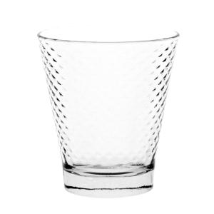 Gobelet en verre pressé transparent