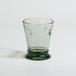 Gobelet en verre vert olive