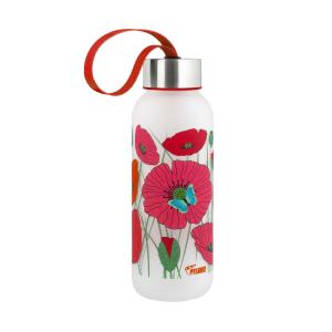 Gourde 42 cl  rouge polyester 22 x 6 x 6 cm