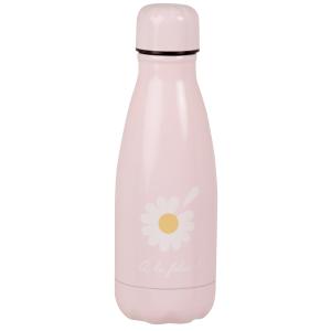 Gourde en inox rose et blanc 0,350L