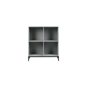 Grand cabinet 4 volumes ouverts en bois gris