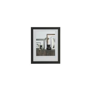Grand cadre photo en bois noir 40x50