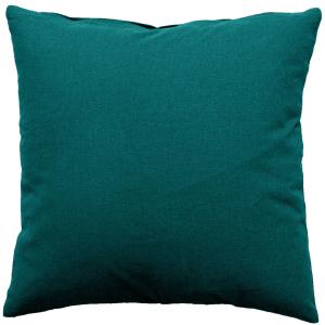 Grand coussin déhoussable vert émeraude 60 x 60 cm