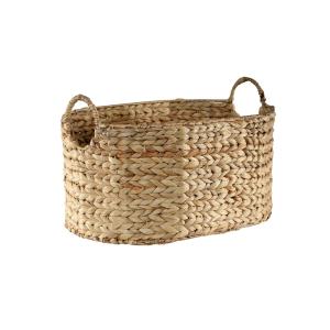 Grand panier en Jacinthe d'eau - H26 cm - Bois clair - Marr…