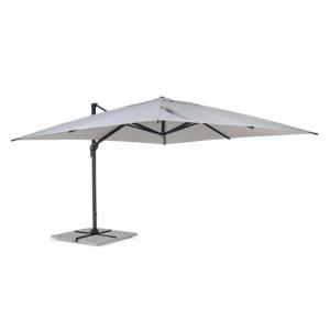 Grand parasol avec bras en aluminium anthracite et toile gr…
