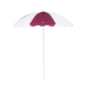 Grand Parasol Bicolore Polyester 210x160cm Bordeaux