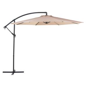 Grand parasol de jardin beige sable ⌀ 300 cm