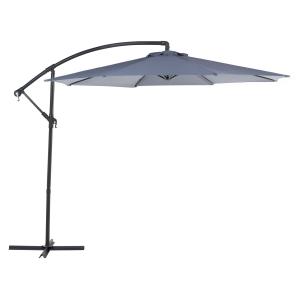 Grand parasol de jardin gris anthracite ⌀ 300 cm II