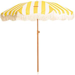 Grand Parasol Polyester 210x170cm Jaune