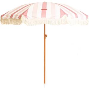 Grand Parasol Polyester 210x170cm Rose