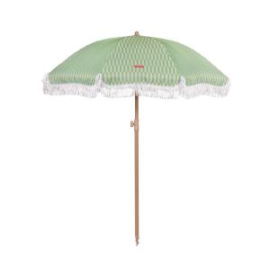 Grand Parasol Rayé Polyester 210x180cm Vert