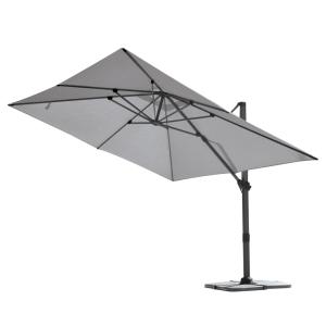 Grand parasol rectangulaire avec rotation 360° aluminium gr…