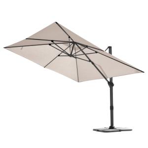 Grand parasol rectangulaire avec rotation 360° aluminium li…