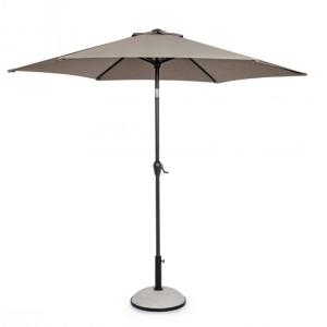 Grand parasol rond avec mât central aluminium,toile tourter…