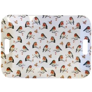 Grand plateau rectangulaire oiseaux 46,5x32,5cm