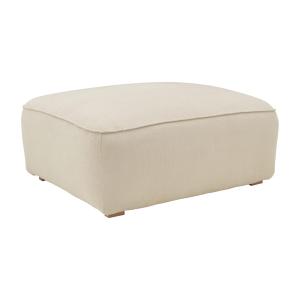 Grand pouf rectangulaire 1 place crème