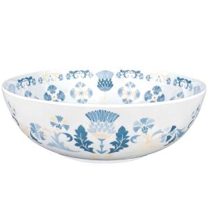 Grand saladier en mélamine pure incassable bleu et beige 31…